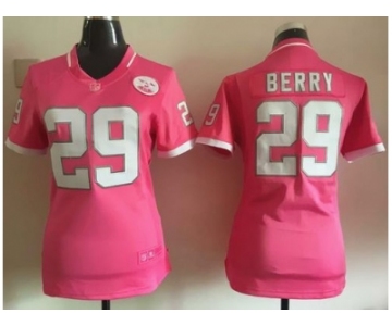2015 Women Nike Kansas City Chiefs #29 Eric Berry Pink jerseys