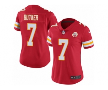 Women Nike Kansas City Chiefs #7 Harrison Butker Red Team Color Vapor Untouchable Limited Player NFL Jersey