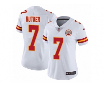 Women Nike Kansas City Chiefs #7 Harrison Butker White Vapor Untouchable Limited Player NFL Jersey