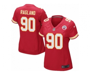 Women Nike Kansas City Chiefs #90 Reggie Ragland Game Red Team Color NFL Jersey