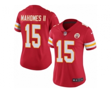 Women's Chiefs #15 Patrick Mahomes II Red Stitched NFL Limited Rush