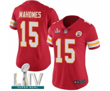 Women's Kansas City Chiefs #15 Patrick Mahomes Red Team Color Vapor Untouchable Limited Player Super Bowl LIV Bound Football Jersey
