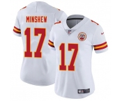 Women's Kansas City Chiefs #17 Gardner Minshew White 2025 Vapor Untouchable Limited Stitched Jersey Women's Kansas City Chiefs #17 Gardner Minshew White 2025 Vapor Untouchable Limited Stitched Jersey