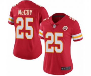 Women's Kansas City Chiefs #25 LeSean McCoy Red Team Color Vapor Untouchable Limited Player Football Jersey