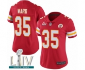 Women's Kansas City Chiefs #35 Charvarius Ward Red Team Color Vapor Untouchable Limited Player Super Bowl LIV Bound Football Jersey
