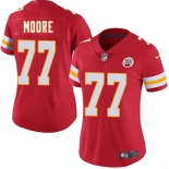 Women's Kansas City Chiefs #77 Jaylon Moore Red 2025 Vapor Untouchable Limited Stitched Jersey
