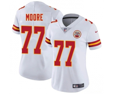 Women's Kansas City Chiefs #77 Jaylon Moore White 2025 Vapor Untouchable Limited Stitched Jersey