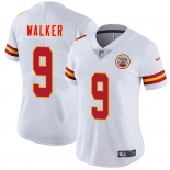 Women's Kansas City Chiefs #9 Kenneth Walker III White 2026 Vapor Untouchable Limited Stitched Jersey Women's Kansas City Chiefs #9 Kenneth Walker III White 2026 Vapor Untouchable Limited Stitched Jersey