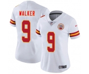 Women's Kansas City Chiefs #9 Kenneth Walker III White 2026 Vapor Untouchable Limited Stitched Jersey Women's Kansas City Chiefs #9 Kenneth Walker III White 2026 Vapor Untouchable Limited Stitched Jersey