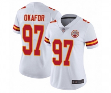 Women's Kansas City Chiefs #97 Alex Okafor White Vapor Untouchable Limited Player Football Jersey