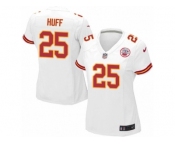 Women's Nike Kansas City Chiefs #25 Marqueston Huff Limited White NFL Jersey