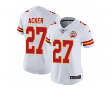 Women's Nike Kansas City Chiefs #27 Kenneth Acker Vapor Untouchable Limited White NFL Jersey