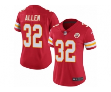 Women's Nike Kansas City Chiefs #32 Marcus Allen Limited Red Rush NFL Jersey