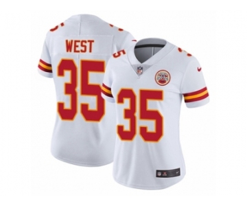 Women's Nike Kansas City Chiefs #35 Charcandrick West Vapor Untouchable Limited White NFL Jersey