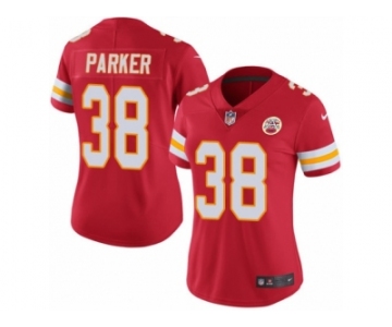 Women's Nike Kansas City Chiefs #38 Ron Parker Limited Red Rush NFL Jersey