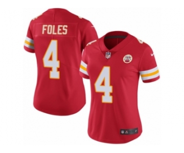 Women's Nike Kansas City Chiefs #4 Nick Foles Limited Red Rush NFL Jersey