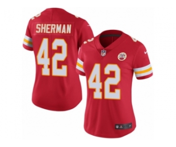 Women's Nike Kansas City Chiefs #42 Anthony Sherman Limited Red Rush NFL Jersey