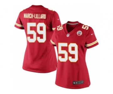 Women's Nike Kansas City Chiefs #59 Justin March-Lillard Limited Red Team Color NFL Jersey