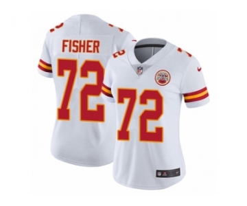 Women's Nike Kansas City Chiefs #72 Eric Fisher Vapor Untouchable Limited White NFL Jersey