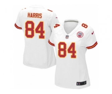 Women's Nike Kansas City Chiefs #84 Demetrius Harris Limited White NFL Jersey