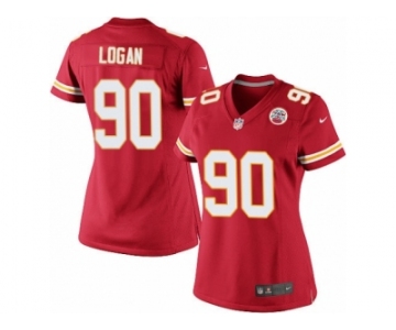 Women's Nike Kansas City Chiefs #90 Bennie Logan Limited Red Team Color NFL Jersey