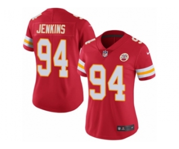 Women's Nike Kansas City Chiefs #94 Jarvis Jenkins Limited Red Rush NFL Jersey