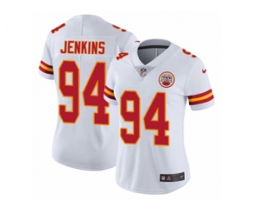 Women's Nike Kansas City Chiefs #94 Jarvis Jenkins Vapor Untouchable Limited White NFL Jersey