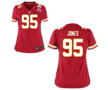 Women's Nike Kansas City Chiefs #95 Chris Jones Red Team Color NFL Jersey