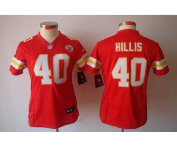 nike women nfl jerseys kansas city chiefs #40 hillis red[nike limited]