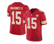 Youth Chiefs #15 Patrick Mahomes II Red Stitched NFL Limited Rush Jersey