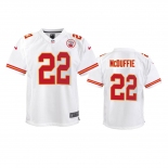 Youth Kansas City Chiefs #22 Trent McDuffie Nike White Limited Jersey Youth Kansas City Chiefs #22 Trent McDuffie Nike White Limited Jersey