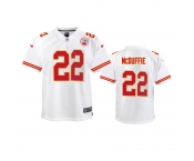 Youth Kansas City Chiefs #22 Trent McDuffie Nike White Limited Jersey Youth Kansas City Chiefs #22 Trent McDuffie Nike White Limited Jersey