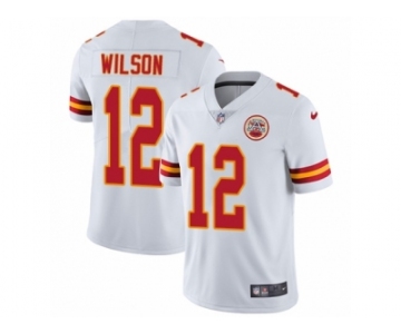 Youth Nike Kansas City Chiefs #12 Albert Wilson Vapor Untouchable Limited White NFL Jersey
