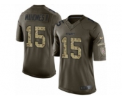 Youth Nike Kansas City Chiefs #15 Patrick Mahomes II Limited Green Salute to Service NFL Jersey