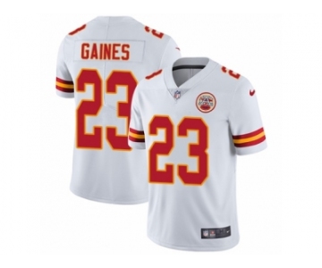 Youth Nike Kansas City Chiefs #23 Phillip Gaines Vapor Untouchable Limited White NFL Jersey