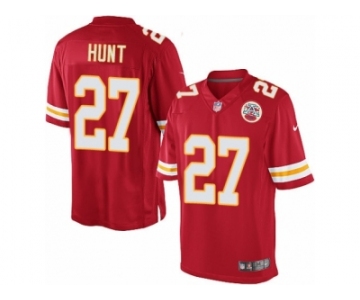 Youth Nike Kansas City Chiefs #27 Kareem Hunt Limited Red Team Color NFL Jersey