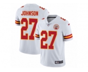 Youth Nike Kansas City Chiefs #27 Larry Johnson Vapor Untouchable Limited White NFL Jersey
