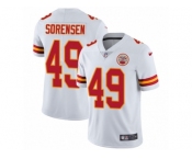 Youth Nike Kansas City Chiefs #49 Daniel Sorensen Vapor Untouchable Limited White NFL Jersey