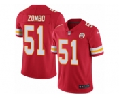 Youth Nike Kansas City Chiefs #51 Frank Zombo Limited Red Rush NFL Jersey