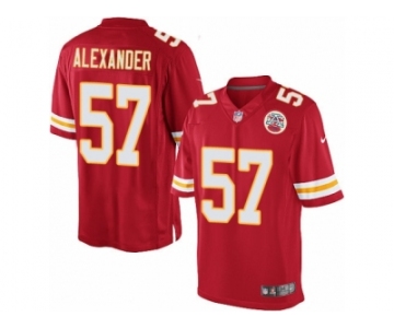 Youth Nike Kansas City Chiefs #57 D.J. Alexander Limited Red Team Color NFL Jersey