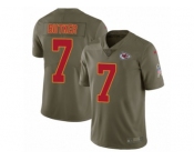 Youth Nike Kansas City Chiefs #7 Harrison Butker Limited Olive 2017 Salute to Service NFL Jersey