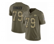 Youth Nike Kansas City Chiefs #79 Parker Ehinger Limited Olive Camo 2017 Salute to Service NFL Jersey