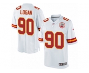 Youth Nike Kansas City Chiefs #90 Bennie Logan Limited White NFL Jersey