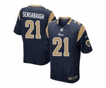 Men's Nike Los Angeles Rams #21 Coty Sensabaugh Game Navy Blue Team Color NFL Jersey