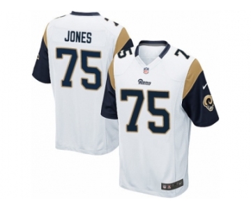 Men's Nike Los Angeles Rams #75 Deacon Jones Game White NFL Jersey