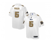 Nike St.Louis Rams #5 Nick Foles White Men's NFL Pro Line Fashion Game Jersey