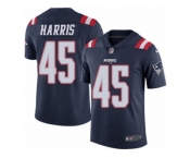 Men Nike New England Patriots #45 David Harris Limited Navy Blue Rush Vapor Untouchable NFL Jersey