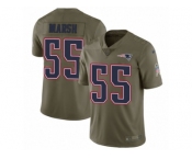 Men Nike New England Patriots #55 Cassius Marsh Limited Olive 2017 Salute to Service NFL Jersey