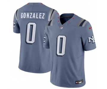 Men's New England Patriots #0 Christian Gonzalez 2025 F.U.S.E. “Rivalries” Vapor Limited Football Stitched Jersey