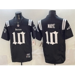 Men's New England Patriots #10 Drake Maye Black F.U.S.E. Gothic Revolution Edition Stitched Football Jersey Men's New England Patriots #10 Drake Maye Black F.U.S.E. Gothic Revolution Edition Stitched Football Jersey
